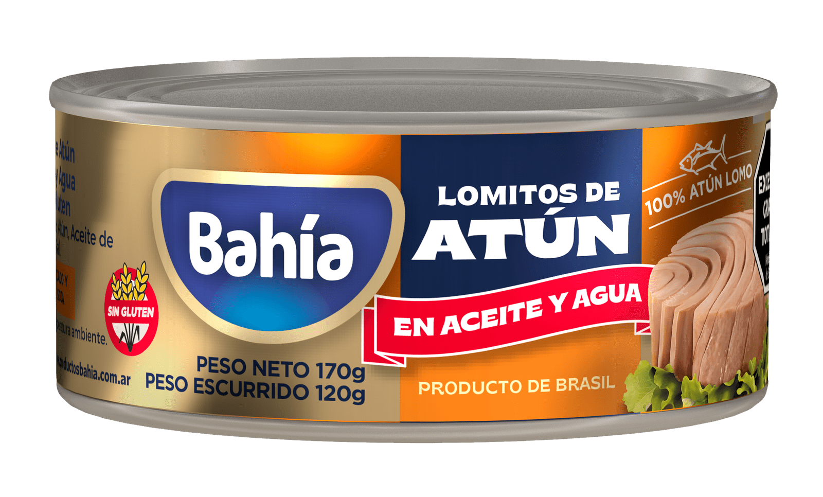 Lomitos de Atún en Aceite y Agua Muy Bajo en Sodio | productosbahia.com.ar